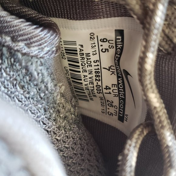 NIKE Roshe Run 511882-005 gray running shoes 9.5 - Picture 9 of 9